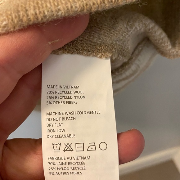 Prana Skowbound Sweater size small. Beige/cream design in wool blend. - Picture 9 of 9